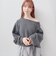 アシメドロストラメメッシュニットプルオーバー
