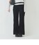 フロッキーストレートフレアデニムパンツ
