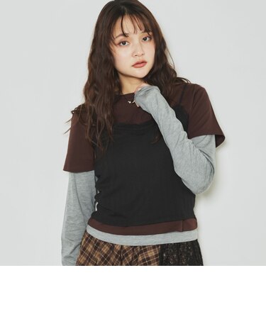 ３ピースレイヤードカットＴＯＰＳ