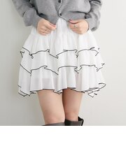 配色メローラウンドフリルミニSK