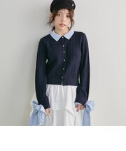 ２ｗａｙリボンドッキングニットカーディガン