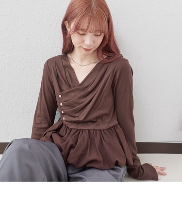 【ＯＮかわ】タックドレープバルーンドッキングＴＯＰＳ