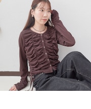 シャーリングドロストカットTOPS