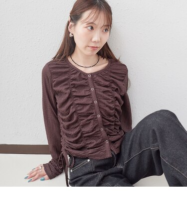 シャーリングドロストカットTOPS