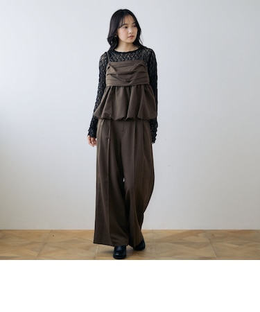 【ＯＮかわ】バルーンペプラムビスチェ×スラックスＳＥＴ
