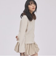 ファー付き２ＷＡＹポロニットカーディガン