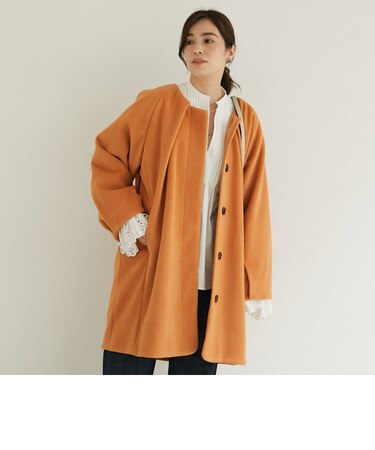 タックアクセントコクーンコート