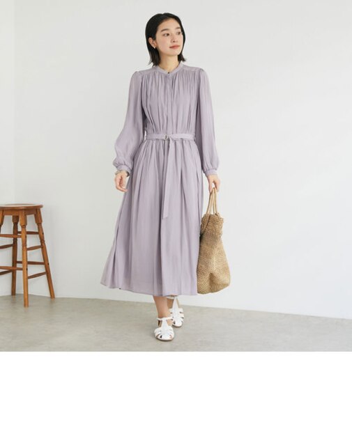 Ｄカンベルト付きフレアワンピース