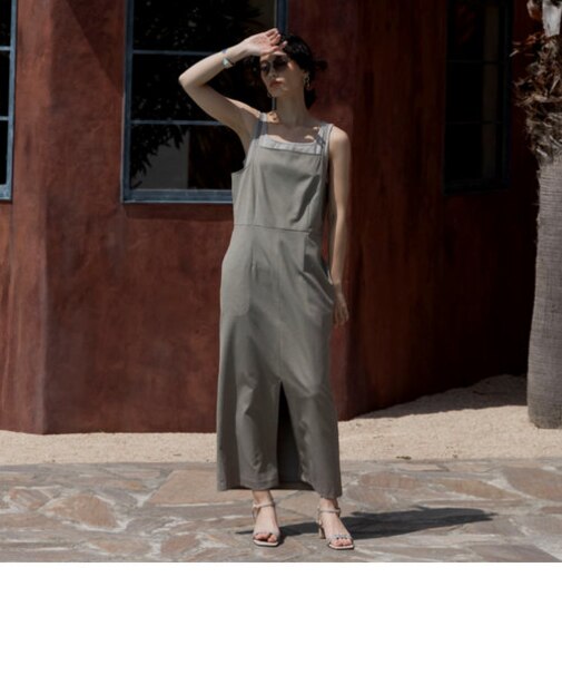 リネンライクキャミワンピース