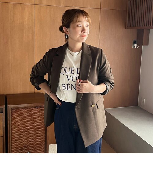 23aw look掲載】テーラーダブルジャケット｜ドゥ・アルシーヴの通販