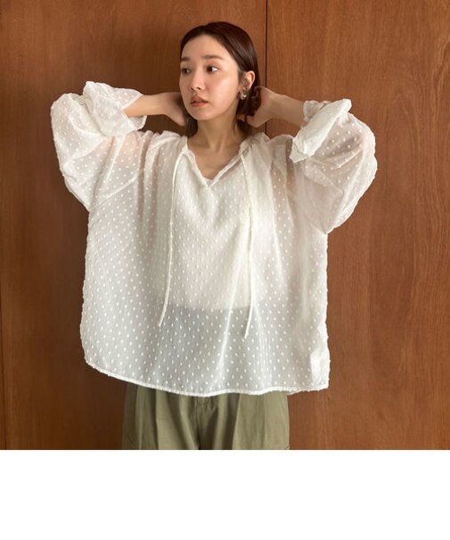 シアードビースキッパーブラウス