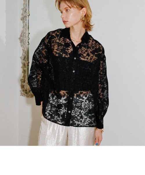 オパールオーガンジーシアーシャツ｜ドゥ・アルシーヴの通販｜&mall