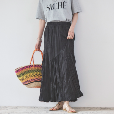 ワッシャーフレアスカート