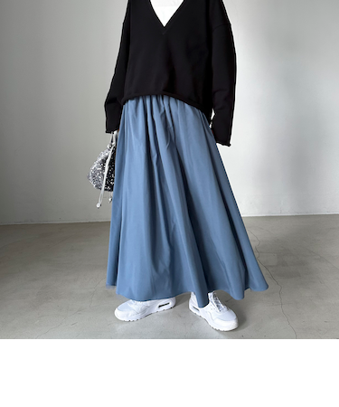 リバーシブルチュールスカート