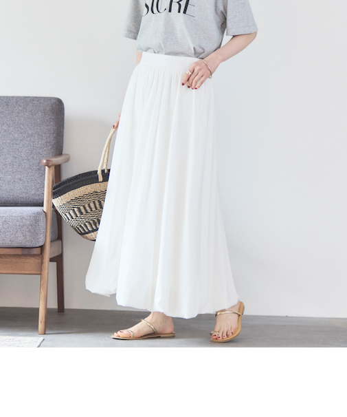 タフタバルーンスカート