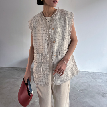 ＢＩＧポケットツイードジレ