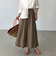 割繊ギャザーフレアスカート