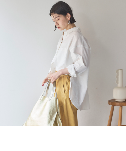 コットンリネンシャツ