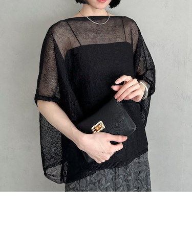 ウォッシャブルメッシュプルオーバー