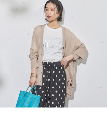 ミドル丈シアーカーディガン