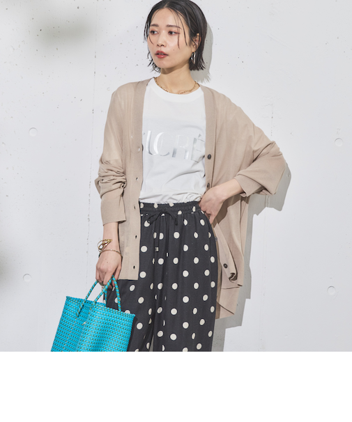 ミドル丈シアーカーディガン
