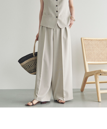 ２タックワイドパンツ