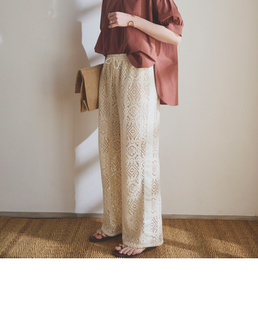 サイドラインレースパンツ