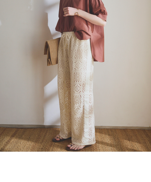 サイドラインレースパンツ