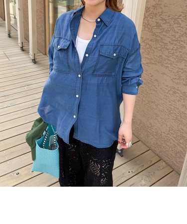 シアーデニムシャツ