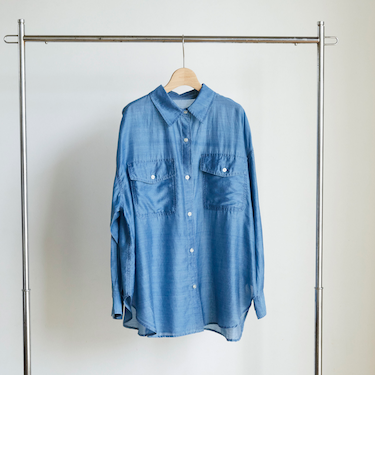 シアーデニムシャツ
