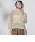 ラメ混メッシュニット