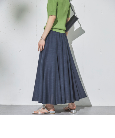 ランダム切替ギャザーフレアスカート