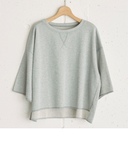 ラメミニ裏毛プルオーバー