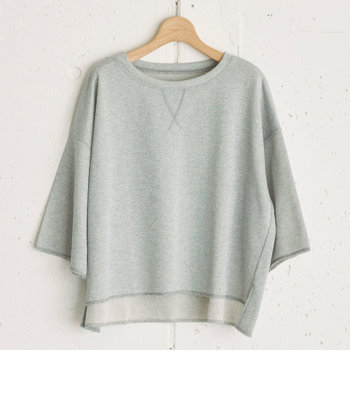 ラメミニ裏毛プルオーバー