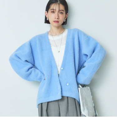 ダブルフェイスシャギーカーデ