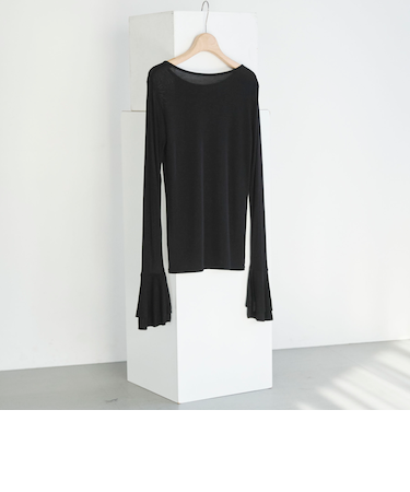 ラッフルスリーブプルオーバー