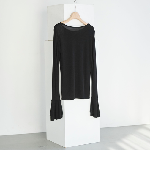 ラッフルスリーブプルオーバー