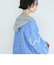 ニットフーディーマフラー