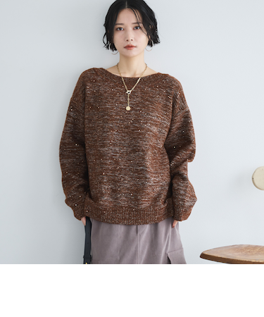 ＭＩＸヤーン２ＷＡＹニットプルオーバー