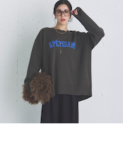 カレッジロゴニットプルオーバー