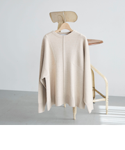 マシンウォッシャブルニットプルオーバー