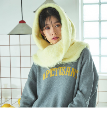 シャギーニットマフラー