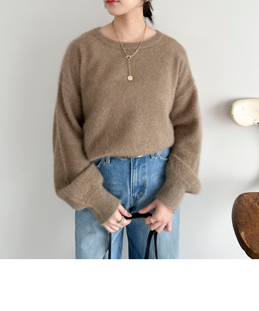 【ラクーンＭＩＸ】ファーニットボートネックプルオーバー