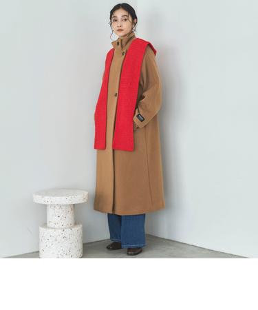 スタンドカラーコート