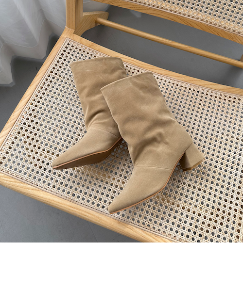 ワイドシャフトミドルブーツ?｜ドゥ・アルシーヴの通販｜&mall（アンド