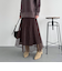 レースプリーツスカート
