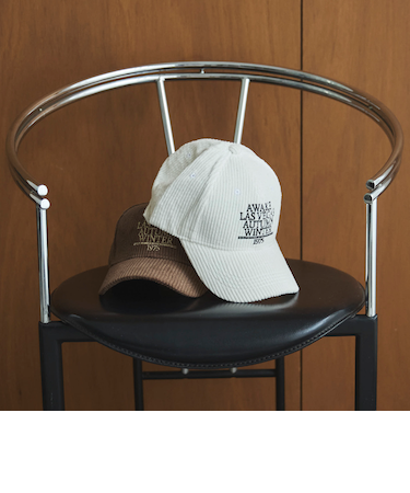 コーデュロイベースボールキャップ