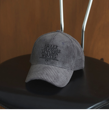 コーデュロイベースボールキャップ