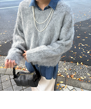 毛がき２ＷＡＹニットプルオーバー