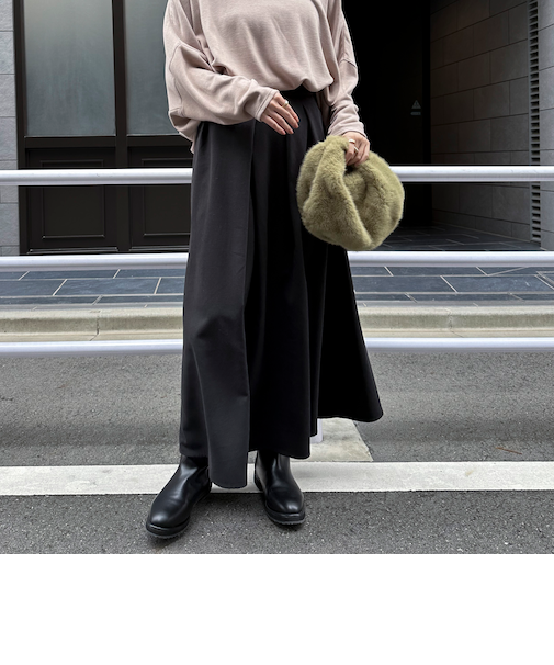 アシメタックフレアスカート